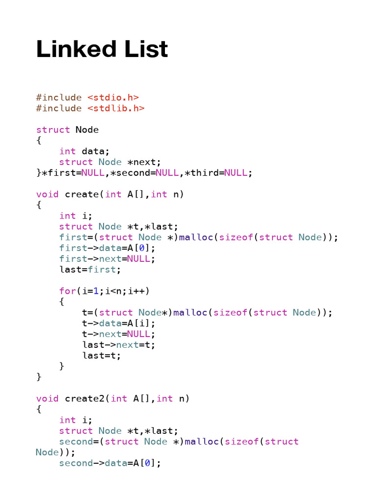 57.linked List | PDF | Algorithms And Data Structures | Models Of ...