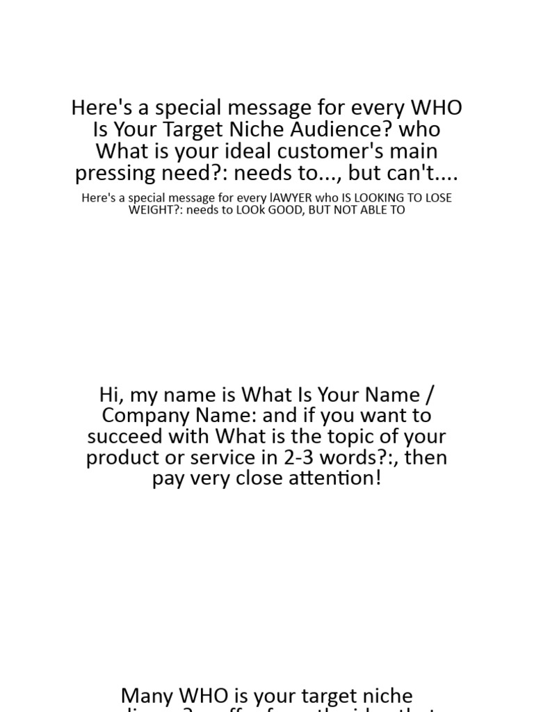 ICE VSL Template PDF