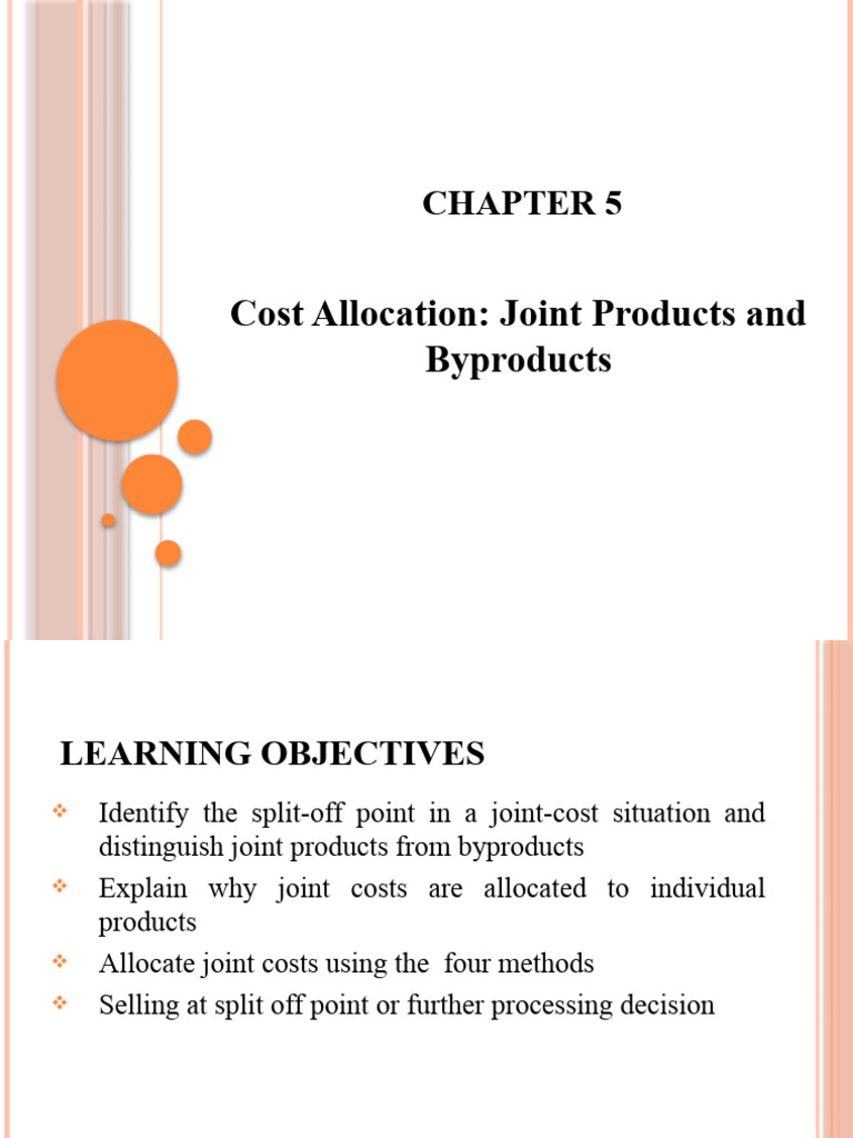 Joint Cost Allocation Methods Explained | PDF | Gross Margin | Business ...