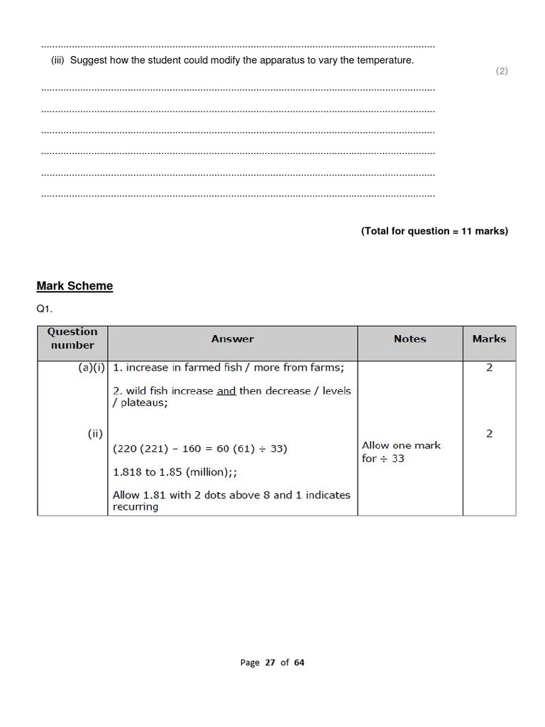 Grade 9 Third Term Revsison Marking Scheem Sheet Pdf Atmosphere Of