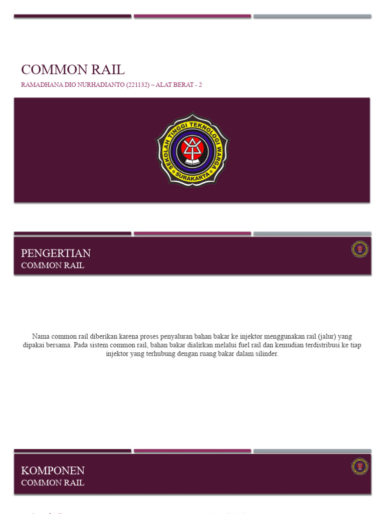 Common Rail | PDF | Teknologi & Rekayasa