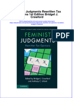 Documentupload - 488download Full Ebook of Feminist Judgments Rewritten Tax Opinions 1St Edition Bridget J Crawford Online PDF All Chapter