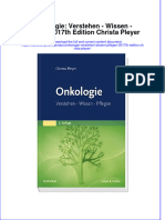 full download Onkologie Verstehen Wissen Pflegen 2017Th Edition Christa Pleyer online full chapter pdf 