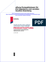 PDF of Produkthaftung Kompaktwissen Fur Betriebswirte Ingenieure Und Juristen Claudius Eisenberg Full Chapter Ebook