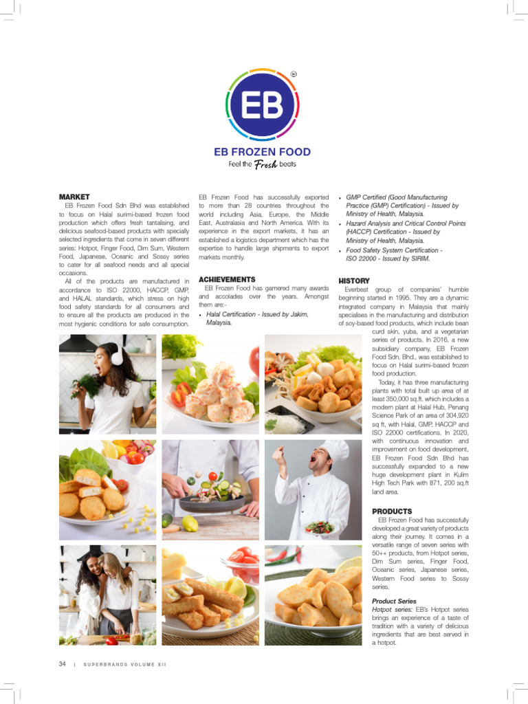 Malaysia Volume 12 Eb Frozen Food Pdf Hazard Analysis And Critical