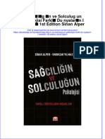 PDF of Sag Cilig in Ve Solculug Un Psikolojisi Farkli Du Nyalarin I Nsanlari 1St Edition Sinan Alper Full Chapter Ebook