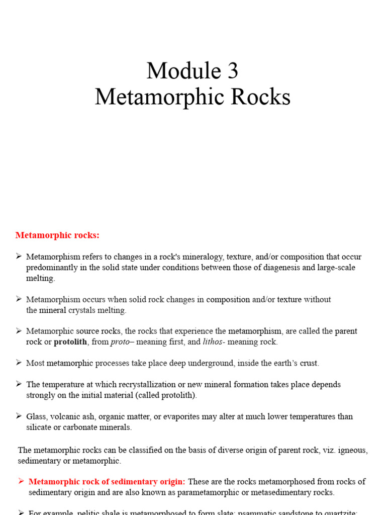 Metamorphic Rocks | PDF | Rock (Geology) | Igneous Rock