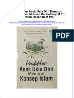 Full Download Pendidikan Anak Usia Dini Menurut Konsep Islam M Ihsan Dacholfany M Ed Uswatun Hasanah M PD I Online Full Chapter PDF