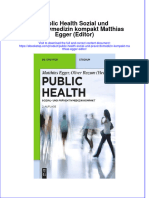 Download pdf of Public Health Sozial Und Praventivmedizin Kompakt Matthias Egger Editor full chapter ebook 