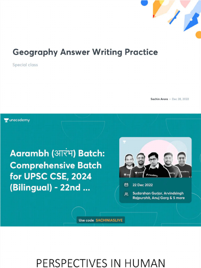 Geography - Answer - Writing - Practice - No - Anno 3 | PDF