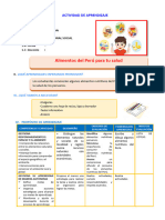 D1 A2 SESION PS. Alimentos Del Perú Para Tu Salud