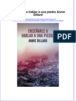 Full Download Ensenarle A Hablar A Una Piedra Annie Dillard Online Full Chapter PDF