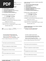 FINALS WRITTEN WORK # 3 Sentence Structures