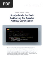 Apache Airflow Certification - Study Guide for DAG Authoring