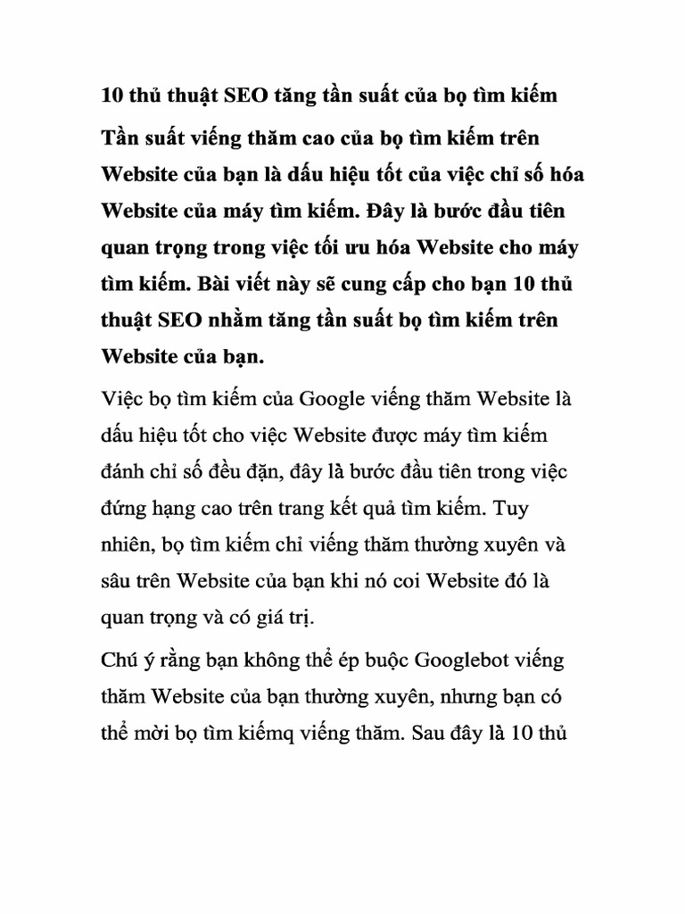 10 thu thuat seo tang tan suat cua bo tim kiem pdf
