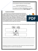 Trabalho de Português- Linguagem Da Internet