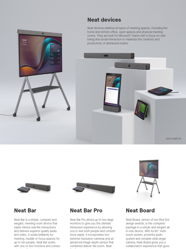 Neat Devices for Enhanced Team Collaboration | PDF | Camera | Computer ...