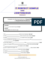 Present Perfect Simple and Continuous Exercise 2