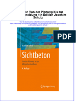 Download pdf of Sichtbeton Von Der Planung Bis Zur Mangelvermeidung 4Th Edition Joachim Schulz full chapter ebook 