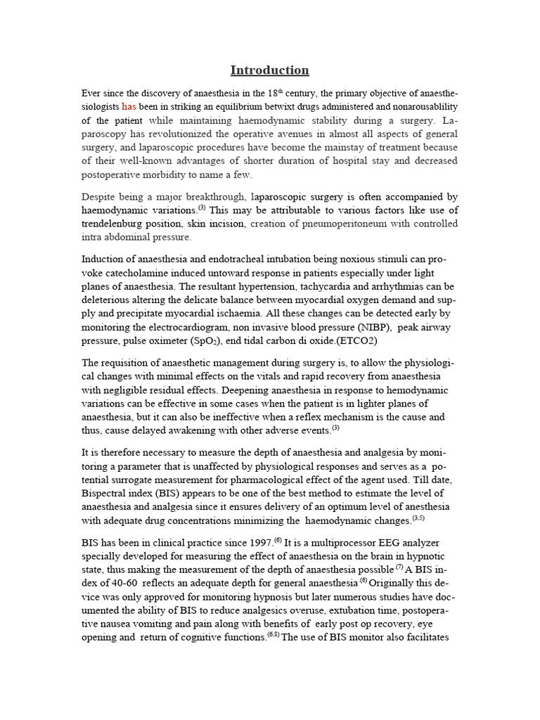 Introduction Pdf Anesthesia Surgery