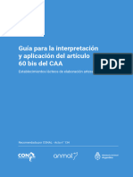 Guia para La Interpretación Anmat - Directrices - Art - 60 - Bis - 2020 Argentina