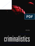 Criminalistics An Introduction To Forensic Science 10TH Edition - Richard Saferstein, PH - D - 2011