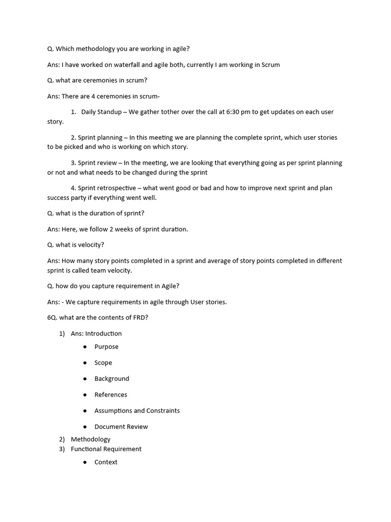 Agile Scrum Methodology and Market Risks | PDF | Credit Default Swap ...