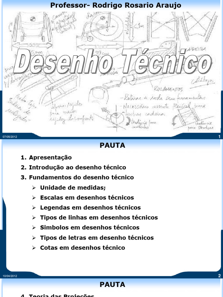 01 - Aula Desenho Técnico REV. 0 | PDF | Parafuso | Desenho técnico