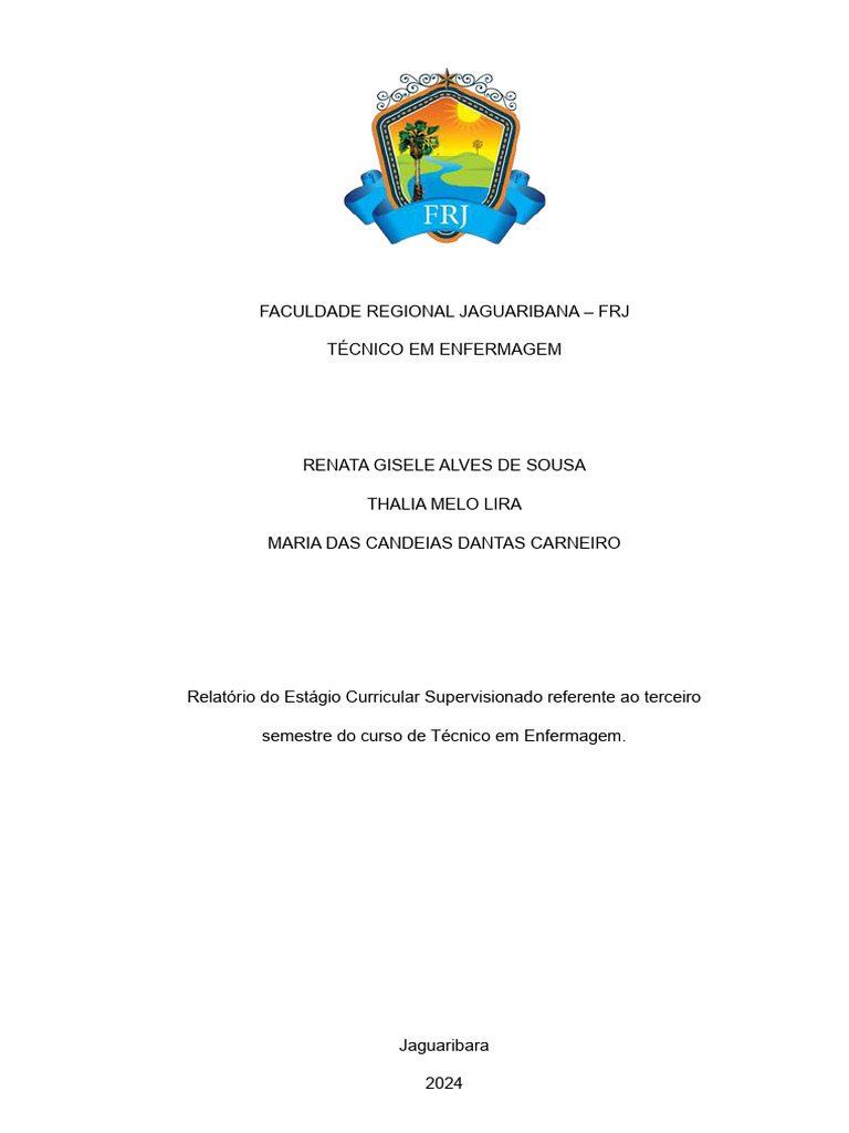 Relatório de estágio Técnico de enfermagem | PDF | Enfermagem | Hospital