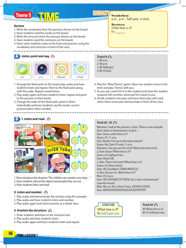 Time Vocabulary and Practice Activities | PDF | Vocabulary