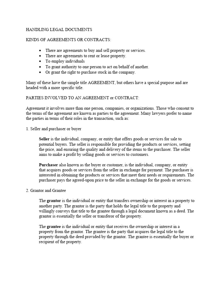 Legal Document Handling Guide | PDF | Affidavit | Lease