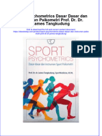 Download pdf of Sport Psychometrics Dasar Dasar Dan Instrumen Psikometri Prof Dr Dr James Tangkudung full chapter ebook 