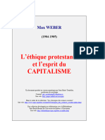 WEBER Ethique Protestante Et Esprit Du Capitalisme