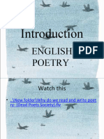 English Poetry Introduction