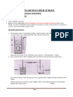 Form 3 Physics Holiday Assignment