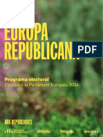 Programa Electoral d'ERC Per A Les Eleccions Europees