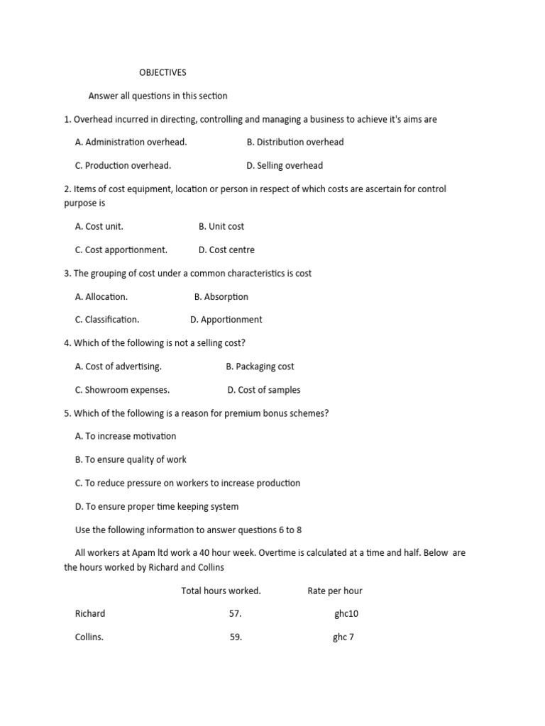 Costing pdf piece work salary