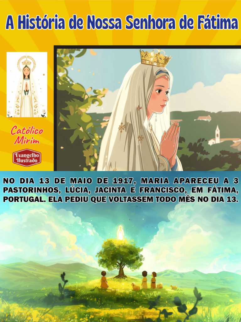 História Ilustrada - Nossa Senhora de Fátima | PDF