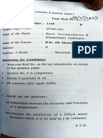 Instrumentation Previous Year