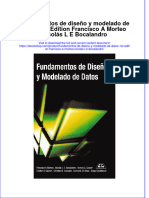 Full Download Fundamentos de Diseno Y Modelado de Datos 1St Edition Francisco A Morteo Nicolas L E Bocalandro Online Full Chapter PDF
