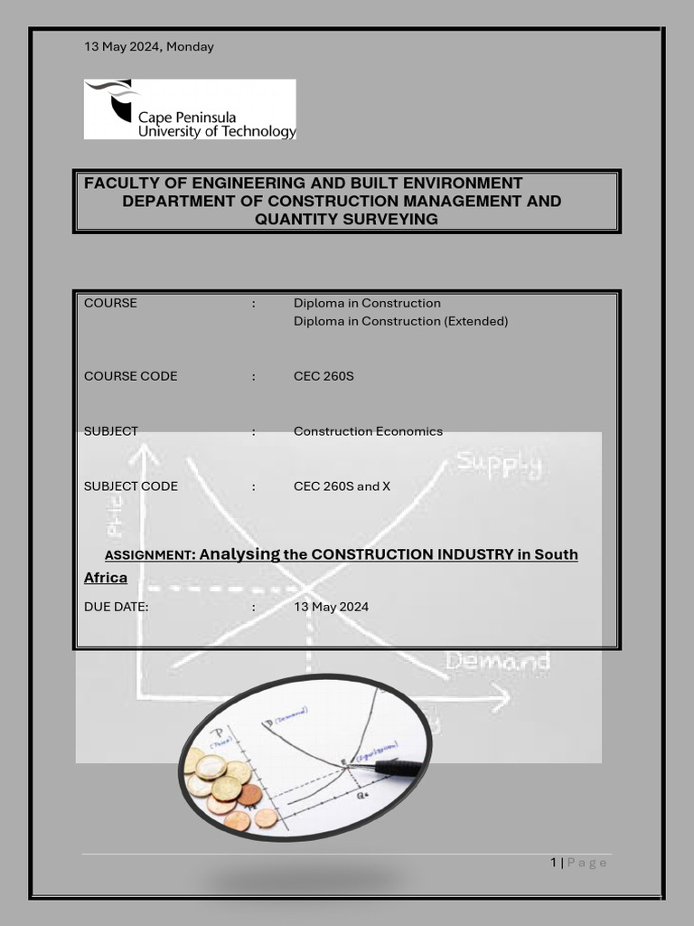 Construction Economics Group Assignment | PDF | Economic Equilibrium ...