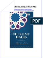 PDF of Studi Ilmu Hadis Jilid 2 Zulfahmi Alwi Full Chapter Ebook