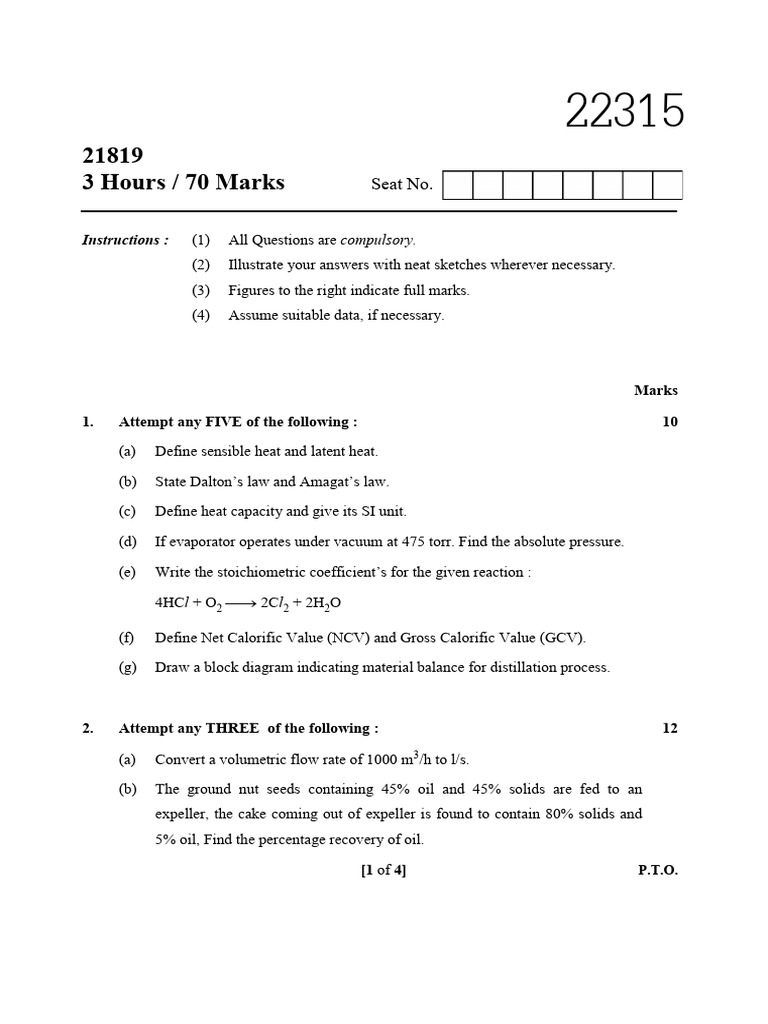 2019 Summer Question Paper Msbte Study Resources PDF Gases Ammonia