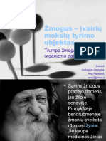 Zmogus-Ivairiu Mokslu Tyrimo Objektas