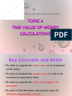 Topic 04 Time Value of Money Calculations