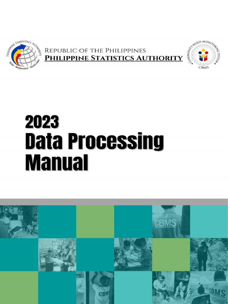 2023 CBMS Data Processing Manual | PDF | Computing | Data