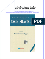 PDF of TDK Kurallarina Uygun Yazim Kilavuzu 1St Edition Kolektif Full Chapter Ebook