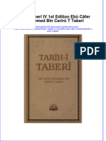 PDF of Tarih I Taberi Iv 1St Edition Ebu Cafer Muhammed Bin Ceriru T Taberi Full Chapter Ebook