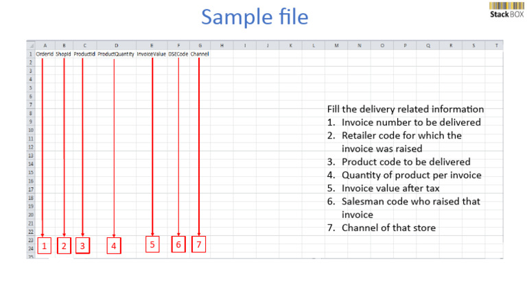 Delivery Information Template Guide | PDF