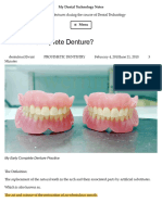 What Is A Complete Denture? - My Dental Technology Notes